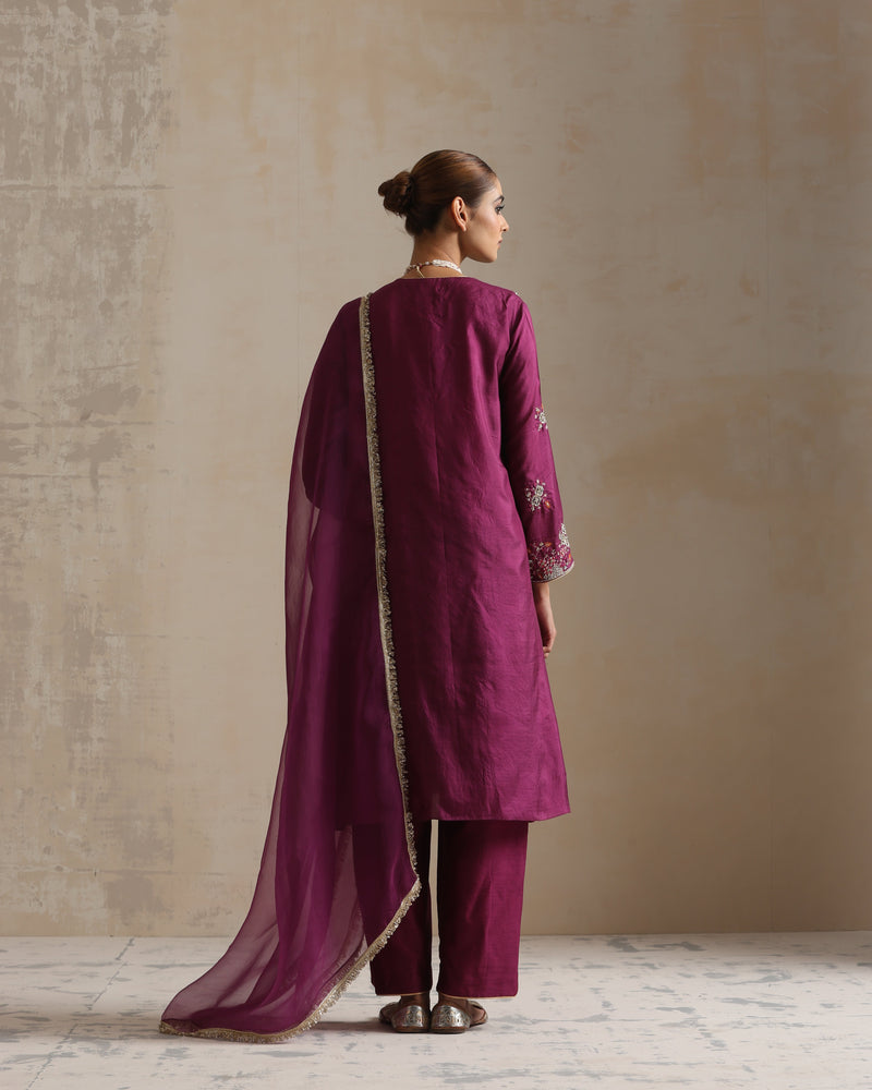 AUBERGINE ADYA KURTA SET