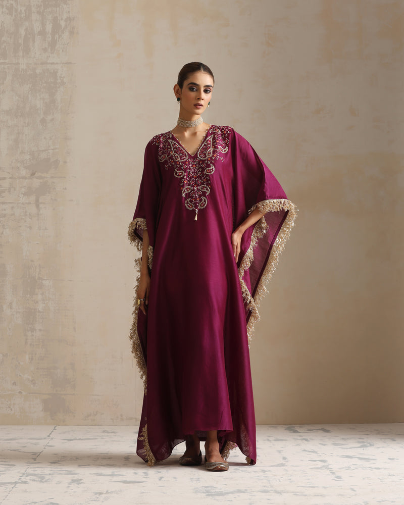 AUBERGINE ZORA KAFTAN SET