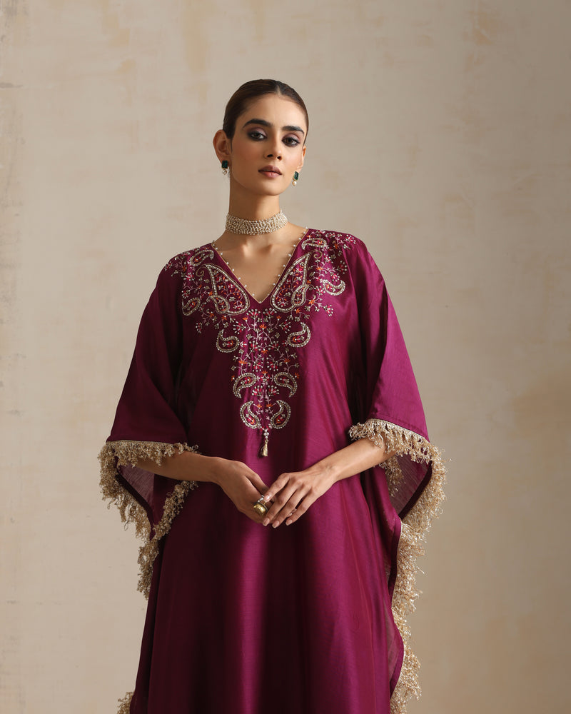 AUBERGINE ZORA KAFTAN SET