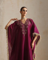 AUBERGINE ZORA KAFTAN SET