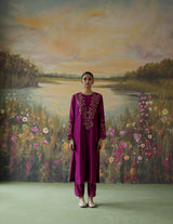 AUBERGINE MAHIKA KURTA SET