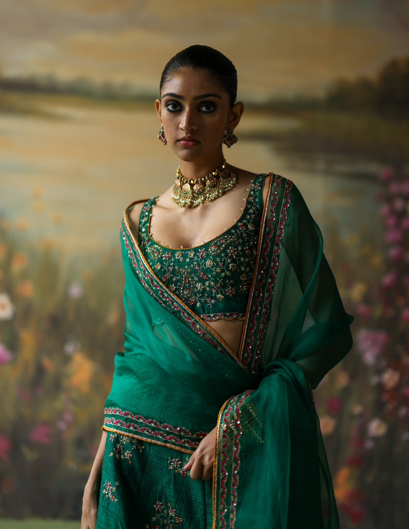 EMERALD NAZMA LEHENGA SET