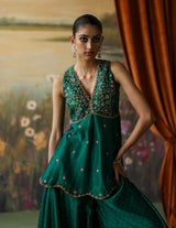 EMERALD ILYANA SHARARA SET