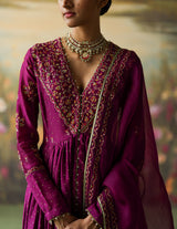 AUBERGINE PRANIKA ANARKALI SET