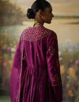 AUBERGINE PRANIKA ANARKALI SET