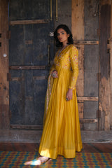 SUNHERI ZEENAT ANARKALI SET