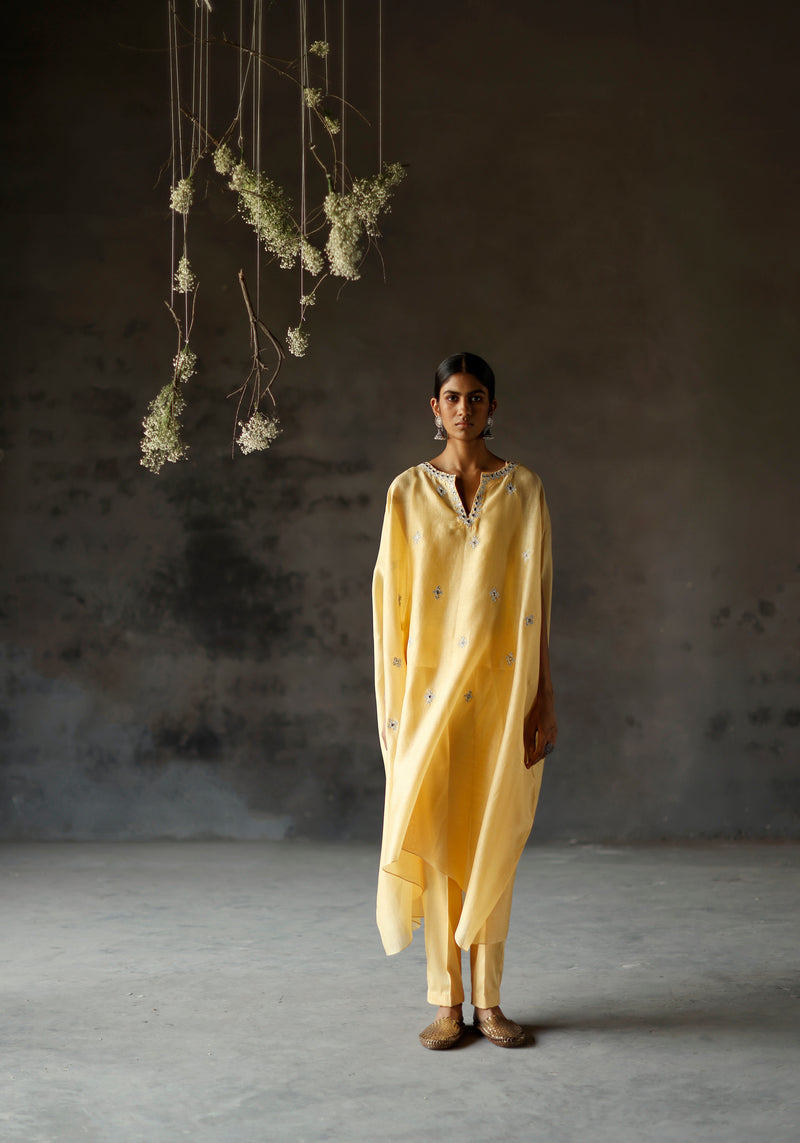 Yellow Anisa Kaftan Set