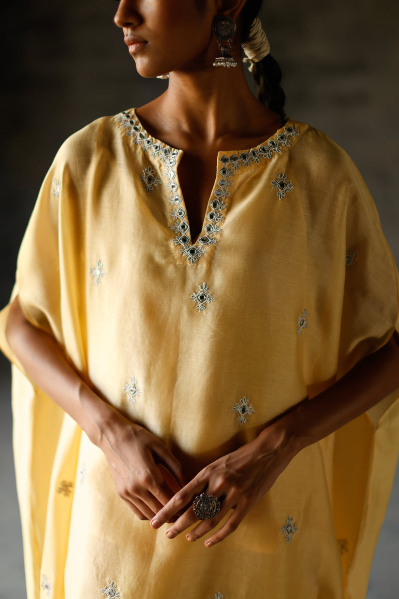 Yellow Anisa Kaftan Set